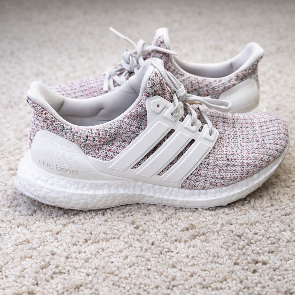Adidas UltraBoost 4.0 Women's Running Shoes Size 9.5 Pink White - Picture 4 of 6